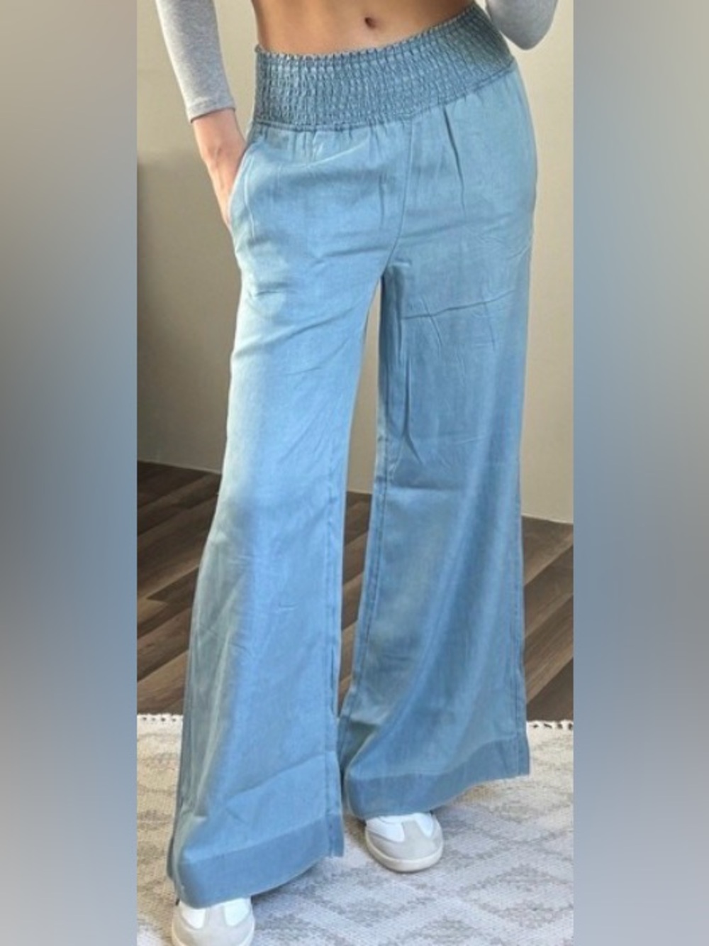NWOT JOIE Ultra Wide Leg Palazzo Pants Lyocell Pull On Loose Beach Boho Size S